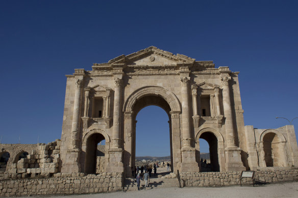 Jordanian officials say the attacker stabbed tourists and their tour guide at a popular archaeological site in Jerash.
