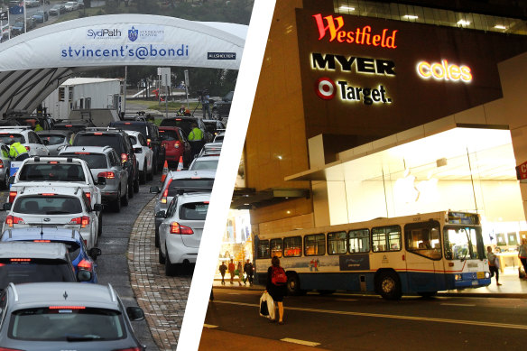 A man who visited Bondi Junction Westfield last weekend has tested positive to COVID-19.