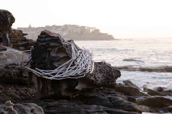 Reclaimed Chaos, by Elyssa Sykes-Smith, wrapping around the Boot.