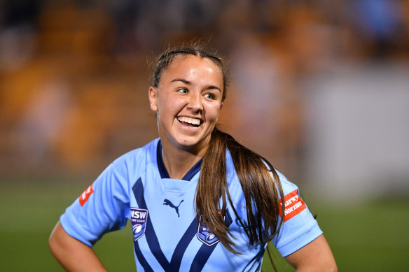 Jada Taylor during the under-19s Origin game in 2022.
