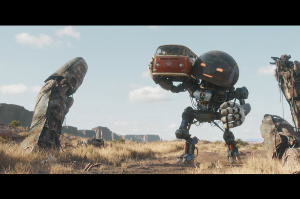Netflix’s adaptation of Stalenhag’s <i>The Electric State</i> is devoid of subtlety or nuance.