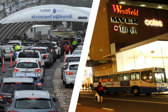 A man who visited Bondi Junction Westfield last weekend has tested positive to COVID-19.