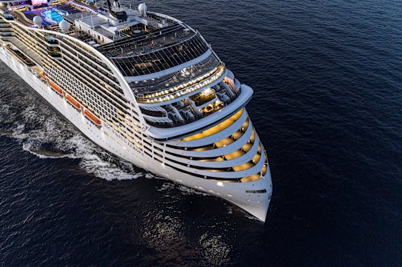 Yacht Club is located in seven upper front decks of MSC World Europa. 