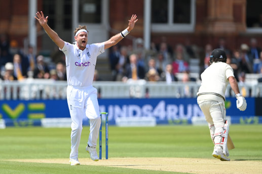 A forgettable moment for New Zealand’s Colin de Grandhomme, run out while awaiting an lbw decision.