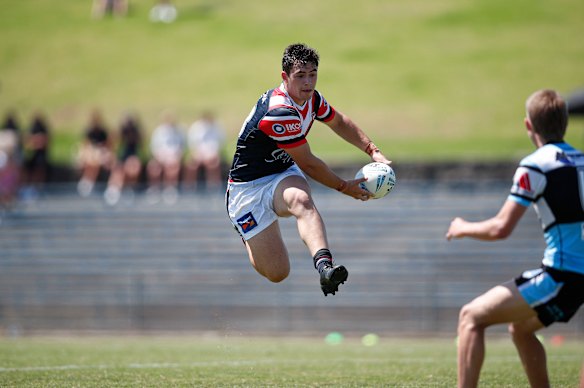Zach Fittler playing for the Roosters  Harold Matthews side in 2022.
