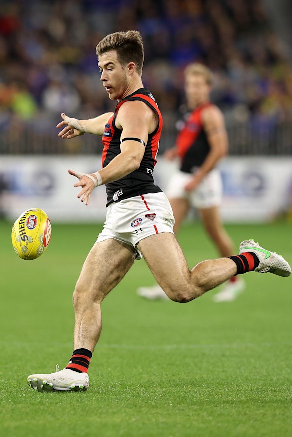 Essendon star Zach Merrett is one of the form midfielders of the competition.