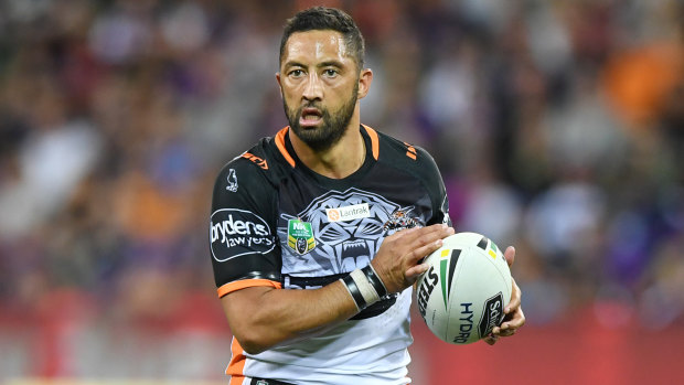 Stellar start: Benji Marshall and the Wests Tigers have knocked off the Roosters and Storm to begin the year.