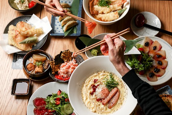 Noodles are joined by sashimi, tempura, snacks and much more at Yamamoto Udon Izakaya.