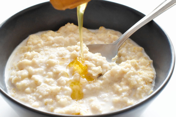 A bowl of porridge made with wholegrain oats will keep you feeling full for hours.