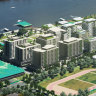 An artist’s impression of the proposed athletes’ village for the 2032 Brisbane Olympic Games at Hamilton Northshore.