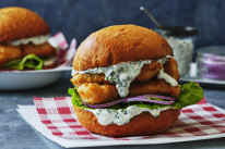 Fish burger.