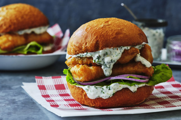 Fish burger.