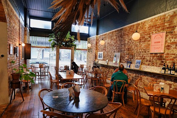 In 2018, Laikon Deli expanded into the space next door to open a sit-down cafe.