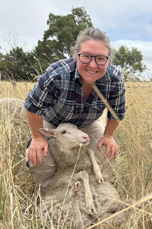 Lamb farmer Jenna Abbruzzese from Addington Downs.
