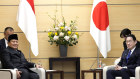 Prabowo Subianto, left, and Japan’s Prime Minister Fumio Kishida.