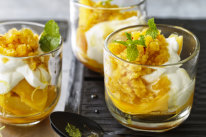 Adam Liaw’s mango lassi parfait.