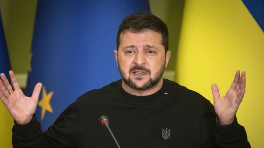 Ukranian President Volodymyr Zelensky is in Washington to try and convince Congress to renew funding his war effort.