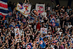 Roosters fans during the NRL finals.