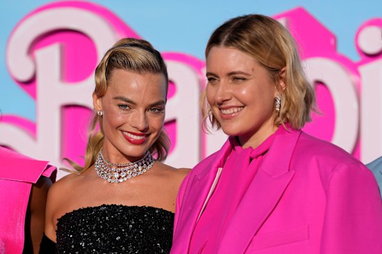 Margot Robbie and Greta Gerwig at the world premiere of Barbie in Los Angeles last week.