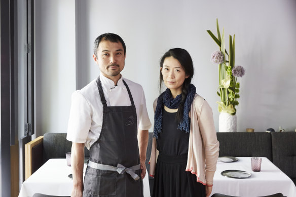 Kazuki and Saori Tsuya from modern Japanese restaurant Kazuki.