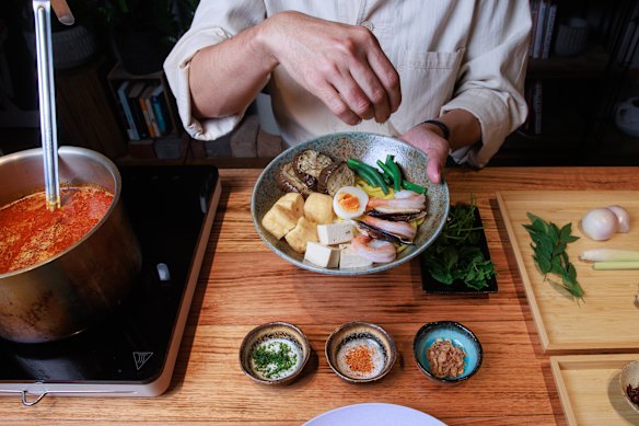 Greater availability of plant-based ingredients, like vegan fish sauce, have led to Kantan's plant-based laksa.