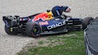 Red Bull driver Max Verstappen crashed out of qualifying.