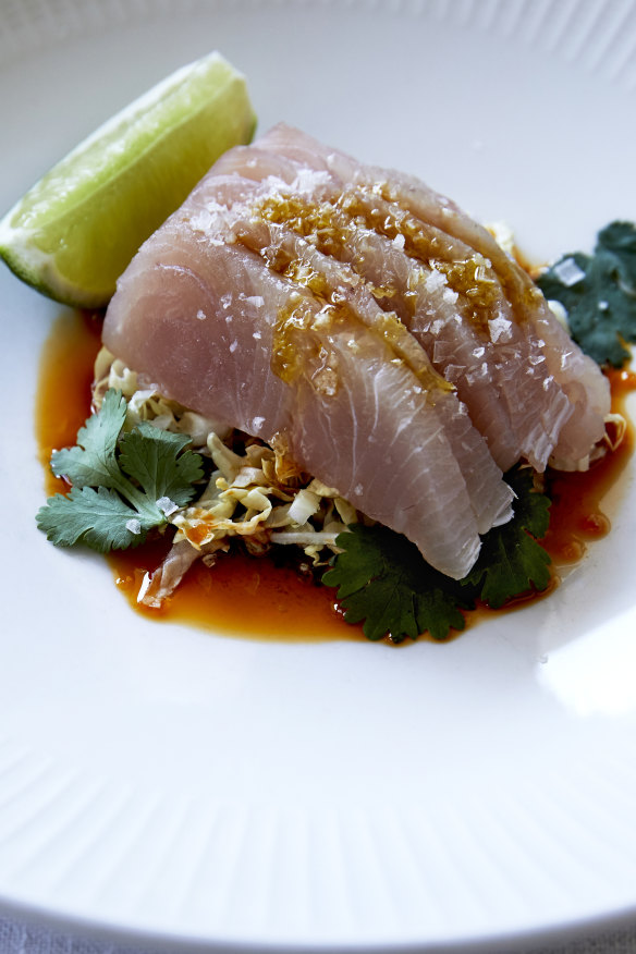 Trevalla sashimi.