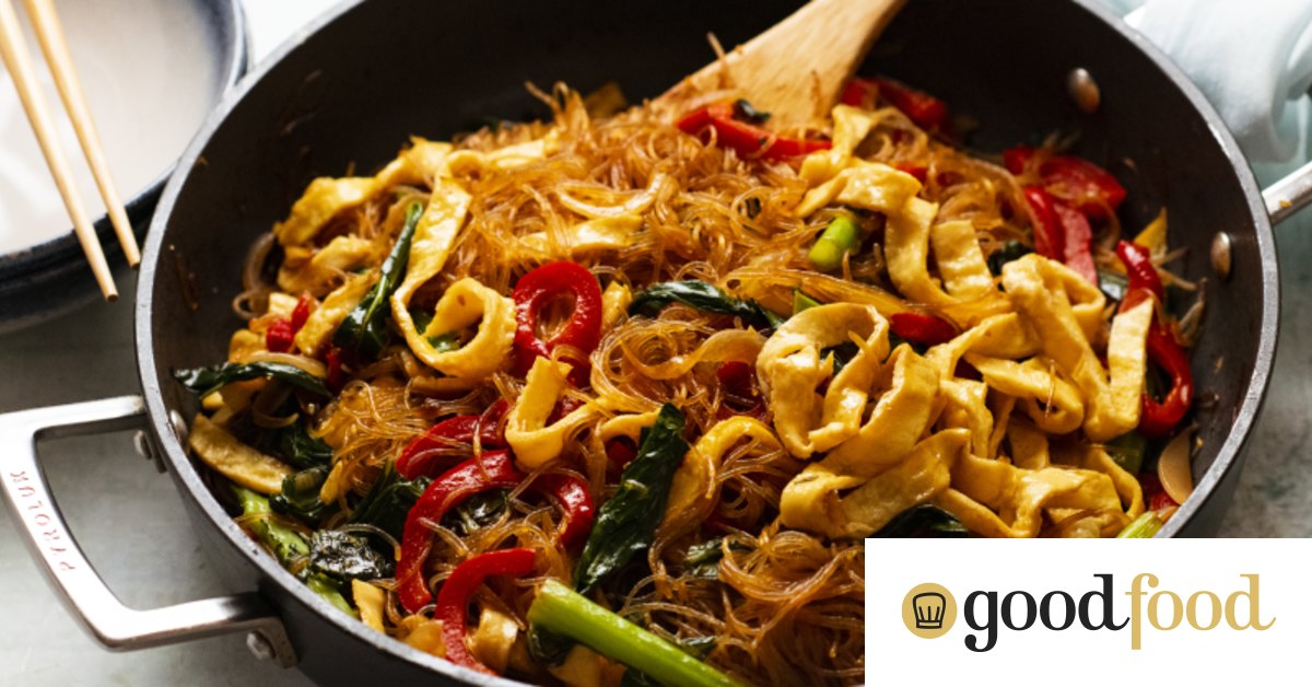 RecipeTin Eats Thai glass noodle stirfry with egg ribbons, pad woon