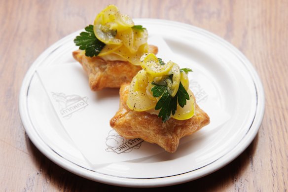 Zucchini galettes.