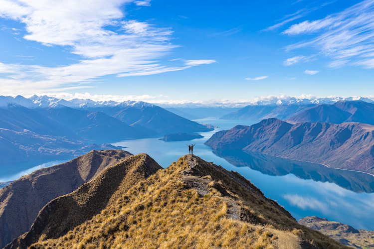 Roy’s Peak overlooking Lake Wanaka on the South Island.