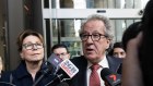 Geoffrey Rush responds to the Federal Court judgment on Thursday.