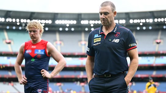 Simon Goodwin and Melbourne face a significant challenge to remedy their midfield woes.