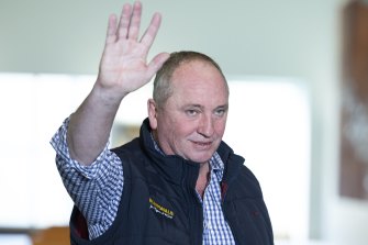 A caution to his Coalition colleagues ... former Nationals leader Barnaby Joyce. 