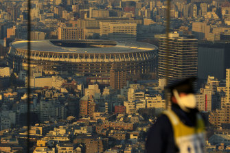 The Japan National Stadium, where the  opening ceremony was expected to be held.