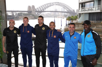 Barcelona and the A-League All Stars in Sydney. 