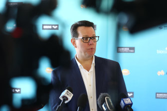 Kieren Perkins in his former role as president of Swimming Australia.
