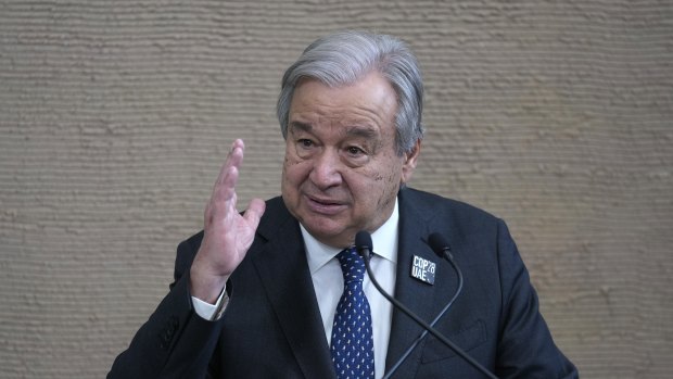 United Nations Secretary-General Antonio Guterres.