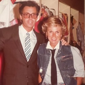 Yeldham with his former wife and “his rock” Diana. 