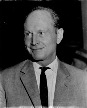 Heinrich Harrer at Mascot on July 6, 1962. Harrer, who left the plane at Bangkok, was the author of ‘Seven Years in Tibet’.