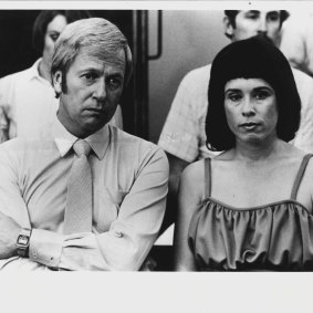 Hamblin as Michael Chamberlain with Elaine Hudson as Lindy in 'The Disappearance of Azaria Chamberlain' in 1984.