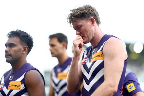 Fremantle Docker Nathan O’Driscoll hopes that by sharing his own experiences, it will reassure others there are people there to help. 