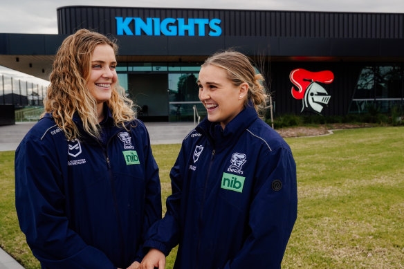 Hannah and Jesse Southwell will play alongside each other at Newcastle this season.