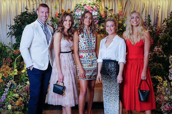 Myer's fab five (from left) Kris Smith, Rachael Finch, Sarsha Chisholm, Asher Keddie, Elyse Knowles.