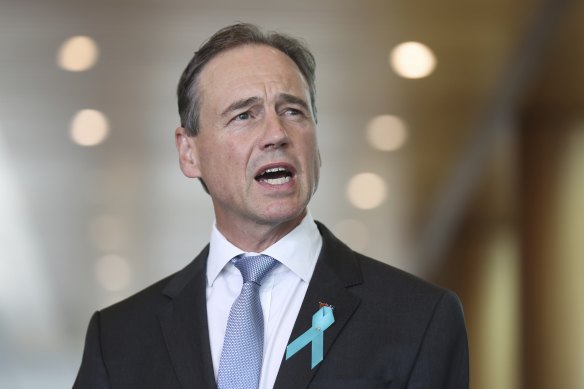 Health Minister Greg Hunt will take immediate leave after he was admitted to hospital with an illness. 