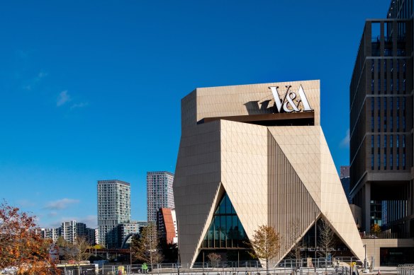 The East Museum takes design cues from a 1950s silk taffeta Balenciaga gown.