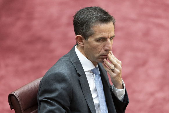 The opposition’s foreign affairs spokesman Simon Birmingham.