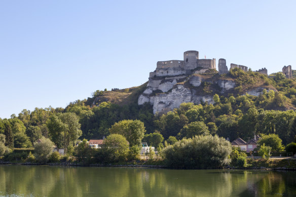 The Chateau-Gaillard ruins, perched above the Seine.