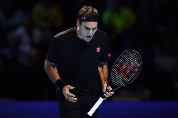 Roger Federer was beaten in the semi-finals of the ATP World Tour Finals by Stefanos Tsitsipas.