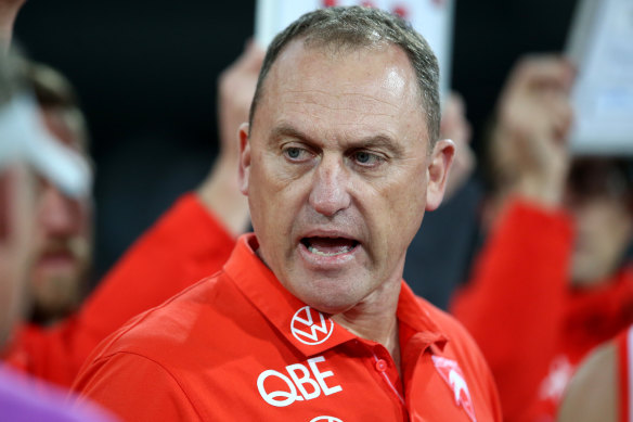 Swan coach John Longmire.