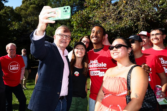 The PM delivered a rousing speech to Labor supporters.